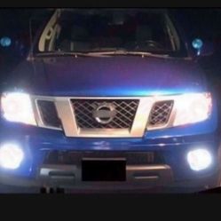 LED Bulb Upgrade  Bright Cool White 6000k 65k With  Warranty Luces Blanco Azul  H11,9007 ,9004