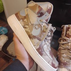 Nike .ID AF1 HIGH STRAP CAMO Size 8