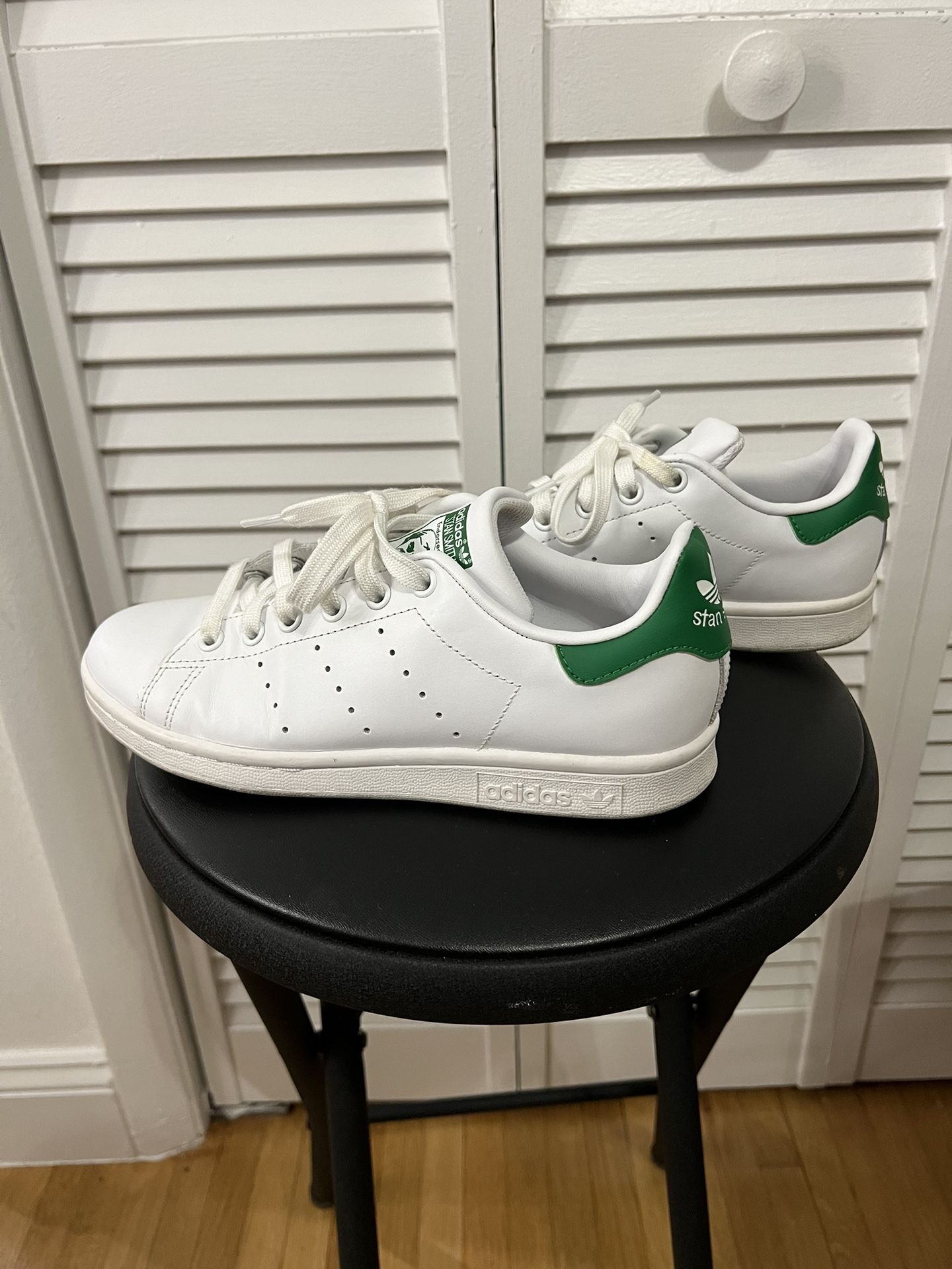 Adidas Stan Smith White And Green Size 6