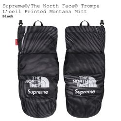 Supreme x The North Face Mitt Black  Size M 