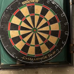 Unicorn Dartboard And Cabinet