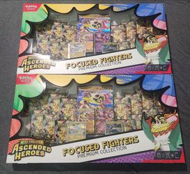 Pokemon Ascended Heroes Focused Fighters Lot of (2)