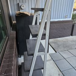Free ladder shelf from Costco