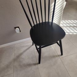 Black Wood Dining Chair 