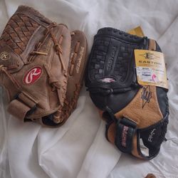 Large Baseball Gloves $15$. Each .Easton Is New