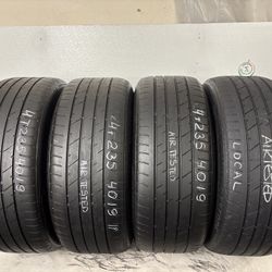 Set 4 Tires 235 40 19 Bridgestone Potenza S001L 