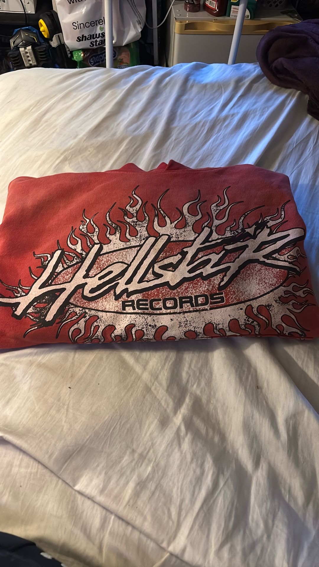 Hellstar Records Red Hoodie Size Large