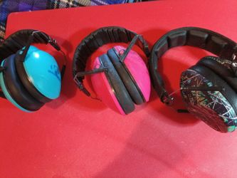 Lot of 3 Ear Protection Earmuffs