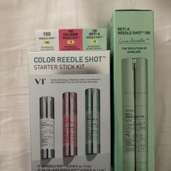 VT Cosmetics Color Reedle Shot Starter Kit & Reti-A Reedle Shot 100 Skincare