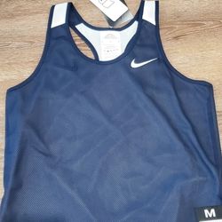 NWT Girls ’s Nike Tank Jersey Reversible Size M Blue Grey Villanova