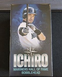Three (3) 2022 Ichiro Suzuki Seattle Mariners Hall Of Fame Bobbleheads