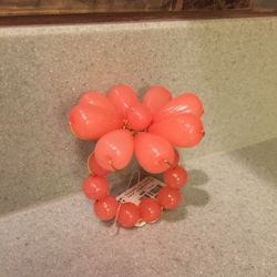 BRAND NEW SET OF 6 CORAL NAPKIN RINGS FROM PIER 1