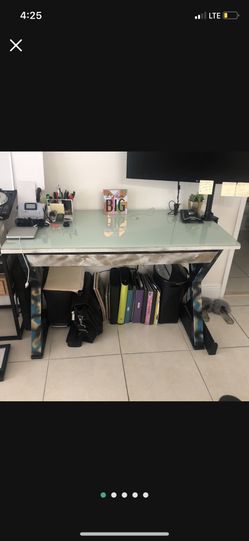 Office Desk Glass Top