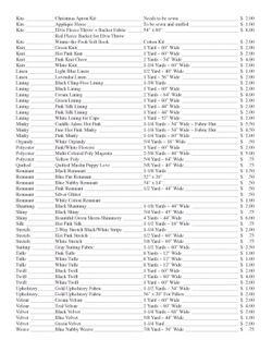 Fabulous Fabric Sale