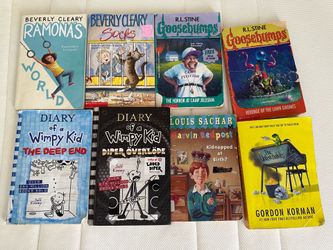 Children's Book Lot - Diary of a Wimpy Kid, Goosebumps, Beverly Cleary
