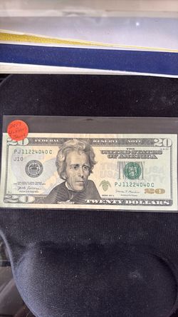 20 dollar bill  uncerculated   4 - pairs