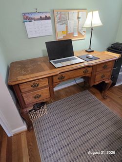 Desk, All Oak hardwood construction