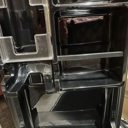 Black Aluminum  Mini Fridge 