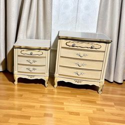 Vintage Sears Dresser and night stand 