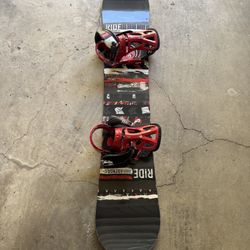 Ride Agenda Snowboard With Burton Cartel Bindings
