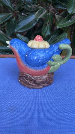Debbie Mumm Sakura Bird Teapot