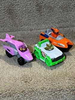 Paw Patrol Nickelodeon cars die cast Skye & Tracker & Zuma lot of 3 vehicles