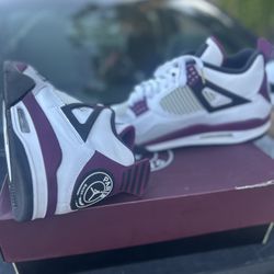 Paris Saint-Germain x Air Jordan 4 Retro 'Bordeaux' (size 12)