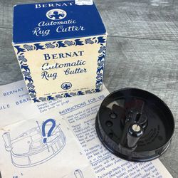 Vintage Automatic Rug Cutter for Wool Yarn made by Bernat & Sons
