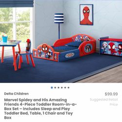 Spidey and His Amazing Friends 4 in 1 Bedroom Set