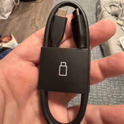 Two Sided Small USB-C Cord Black