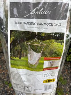New in Box Boho Hanging Hammock Chair