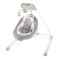  Ingenuity InLighten Baby Swing with Cool Mesh Fabric, Vibrations & Lights - Braden