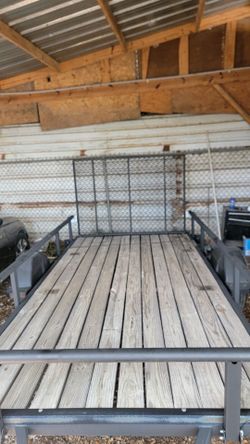6 ft. x 12 ft. Wood Floor Utility Trailer Kit w/ Patented Pivot Down Rail System