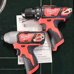 New Milwaukee M12 drill & impact driver combo Tool ONLY NO Battery