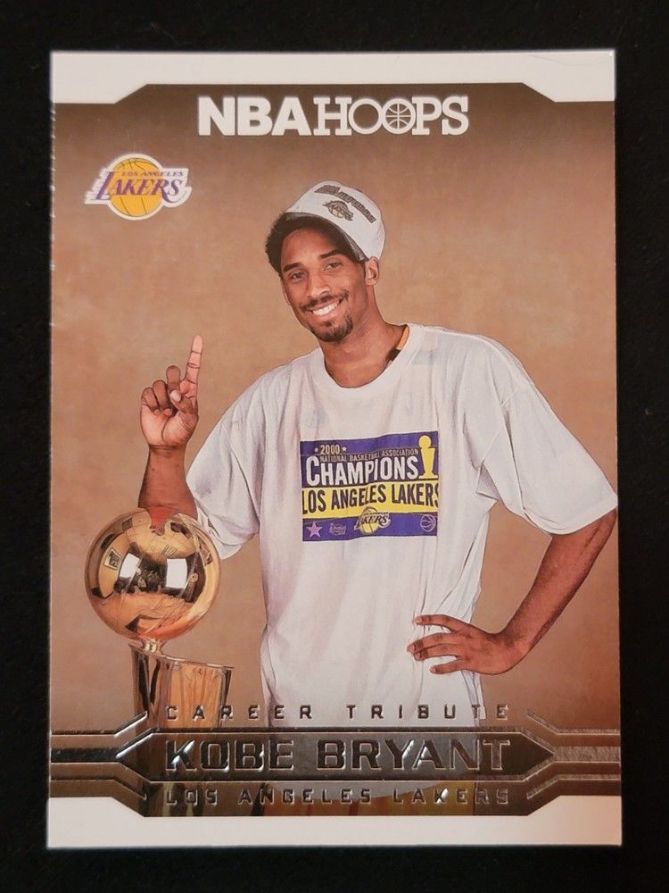 Kobe Bryant Career Tribute Card Finals Trophy card