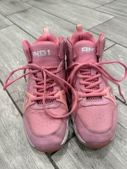 AND1 Pink High-Top Basketball Sneakers youth size 5