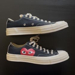 Comme des Garçons PLAY x Converse Chuck 70 Low Black Heart Size 9 Men CDG