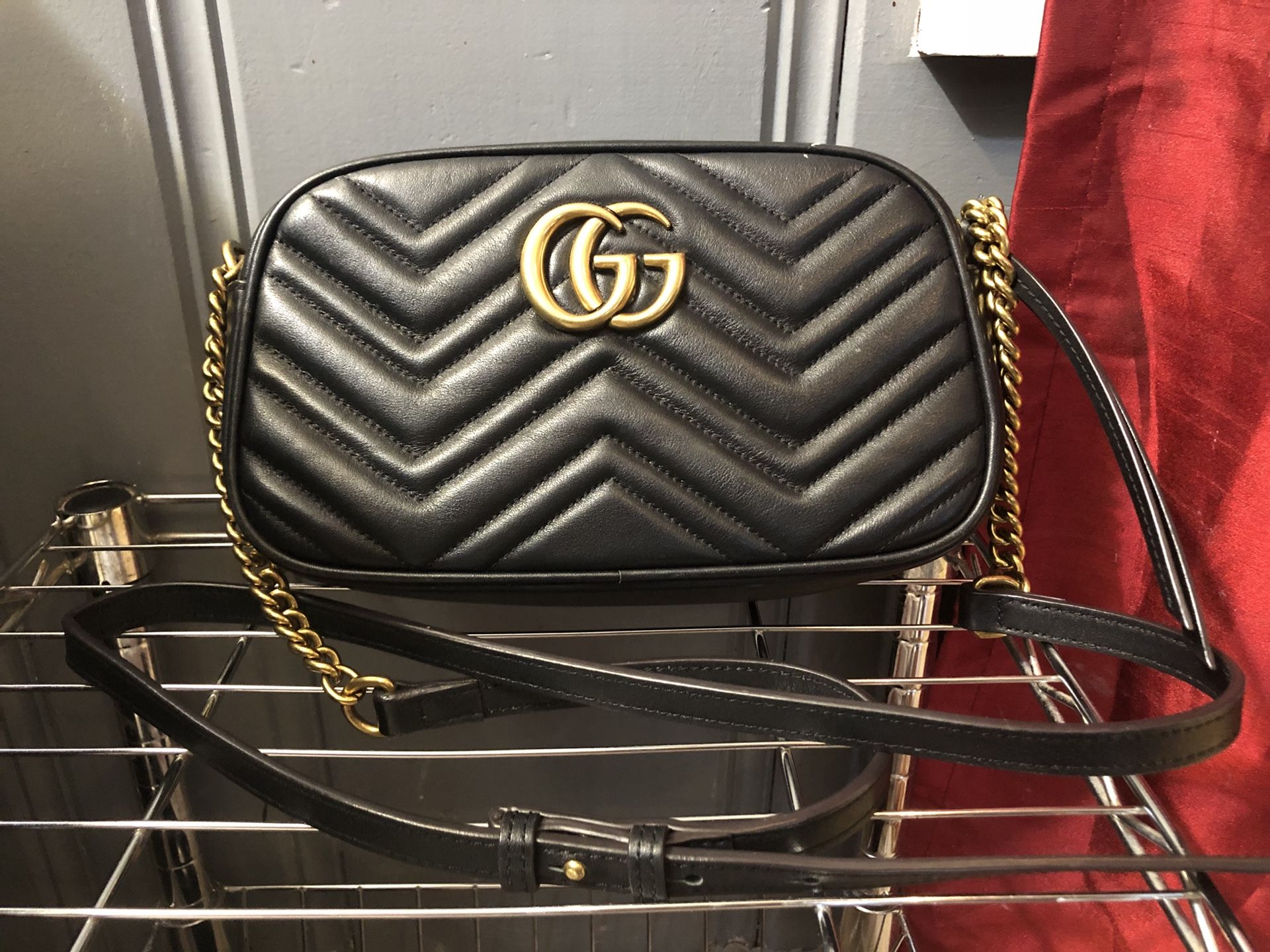 Authentic Gucci Large Black Leather Embossed Speedy Bag for Sale in  Murrieta, CA - OfferUp