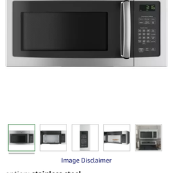 GE microwave stainless steel