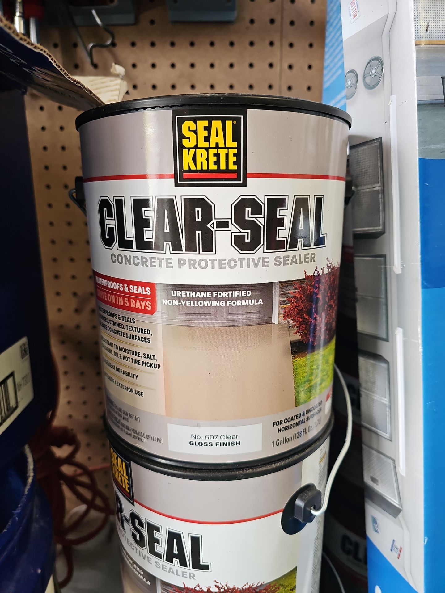 Clear seal for concrete