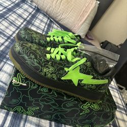 Razoer Bape Sta Shoes Sz 11