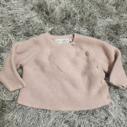 ZARA  Knit Pink Cardigan 3/6M  Pick Up At Palmdale Ca 