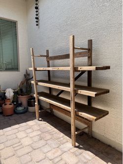 Wooden shelf