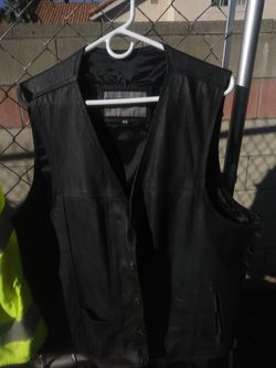 Leather vest