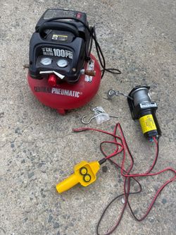 Air compressor and winch