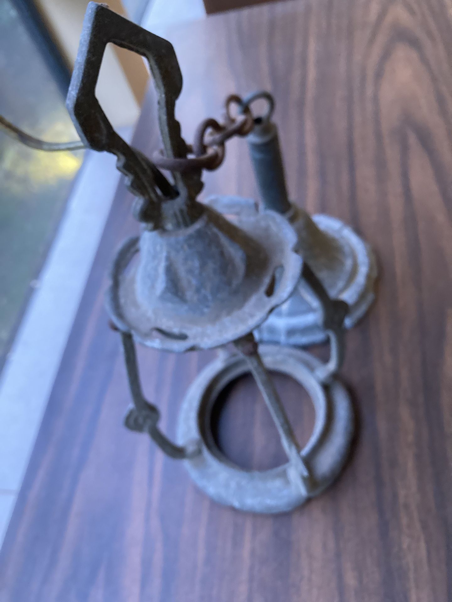 Antique Lamp Fixture From Chicago Bridge- Would Make Cool Desk Lamp