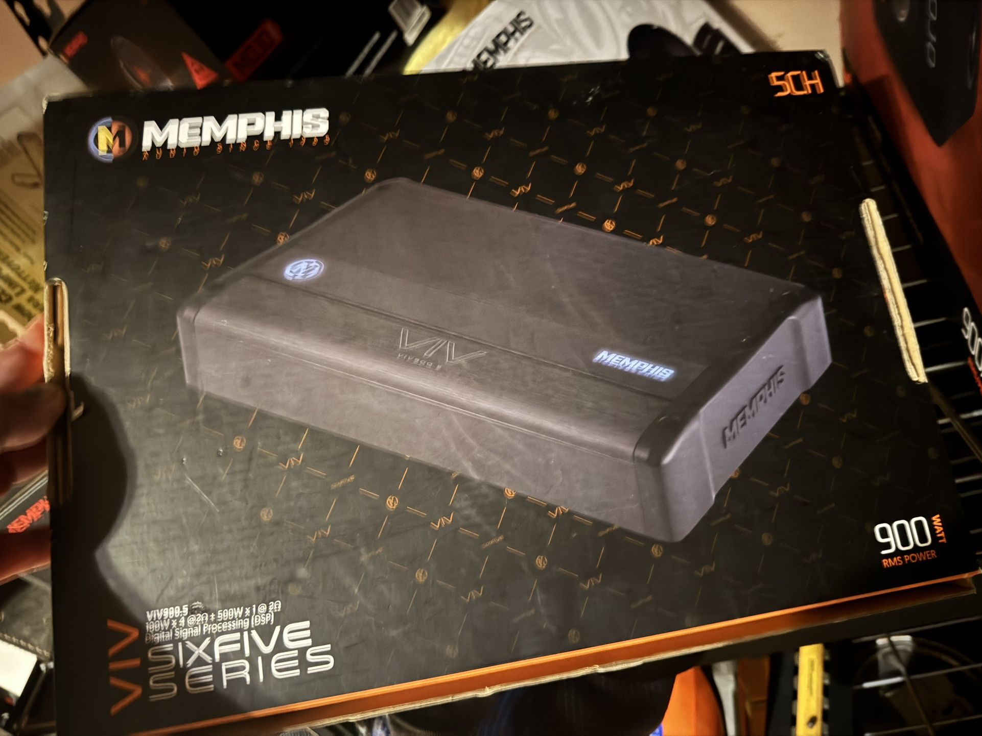 Memphis Audio Amp 5channel, 6 Channel Line Converter, 6.5 Components, 6.5 Mojo Pro’s, Mojo Mini 8 New In Boxes