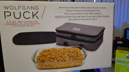 WOLFGANG PUCK/

3.6-QT. Rectangular Covered Glass Baker With Insulated Carry Bag