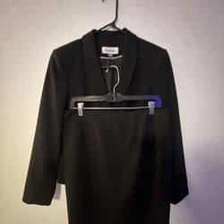 Calvin Klein Black Skirt and Blazer Suit