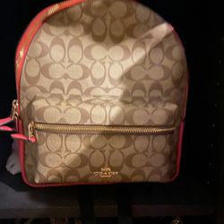 coach Medium Charlie Backpack pink